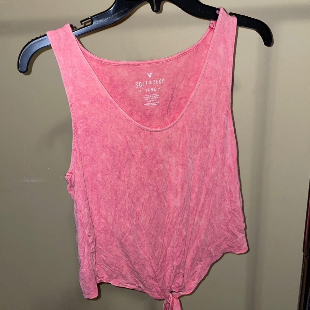 American Eagle Croo Top with Tied Knot